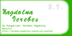 magdolna verebes business card